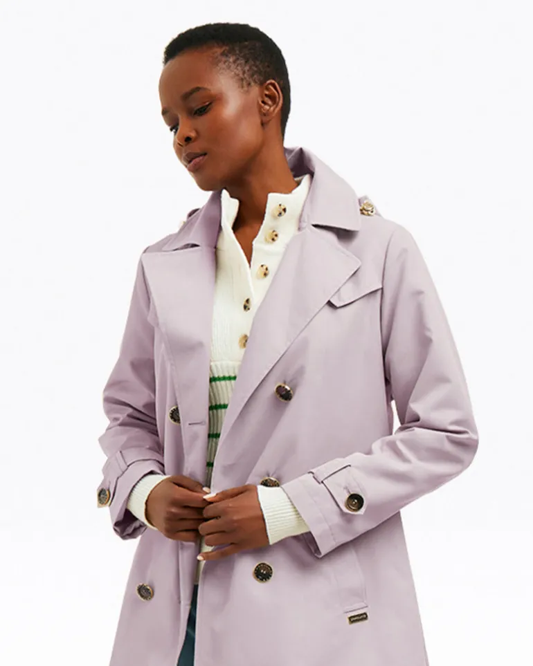 Meghan Trench Coat in Taro