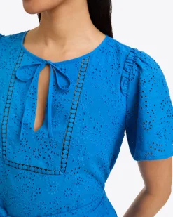 Mia Midi Dress in Eyelet