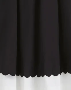 Midi Skirt in Black and White