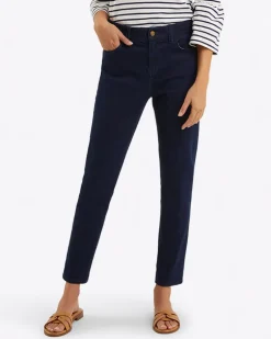 Mid-Rise Slim Jeans in Dark Wash