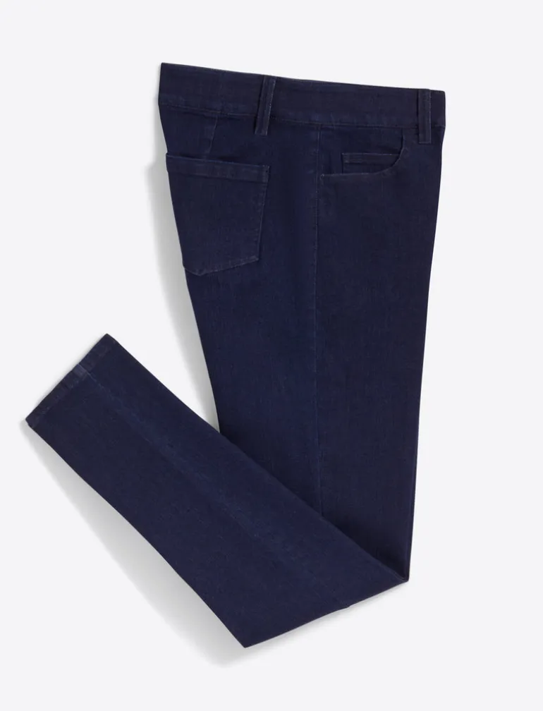Mid-Rise Slim Jeans in Dark Wash
