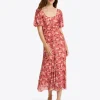 Mindy Midi Dress in Stretch Mesh