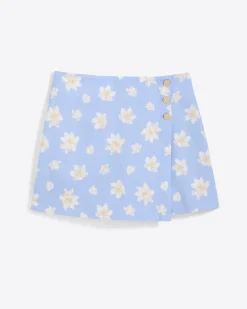 Mini Wrap Skort in Pique