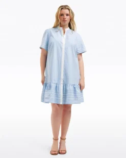 Molly Mini Dress in Oxford Shirting