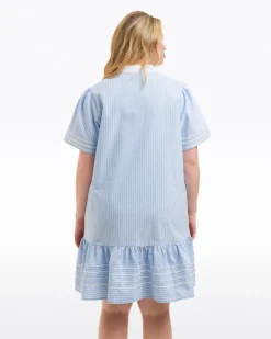Molly Mini Dress in Oxford Shirting