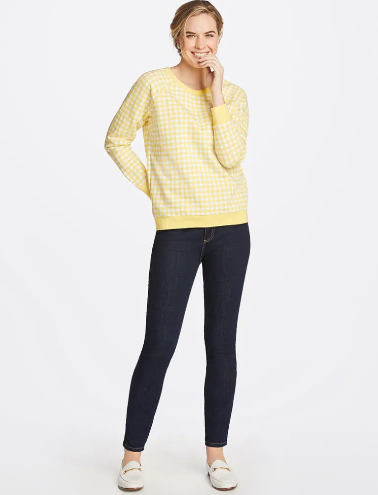 Natalie Sweatshirt in Gingham