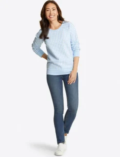 Natalie Sweatshirt in Gingham