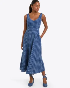Opal Midi Dress in Linen