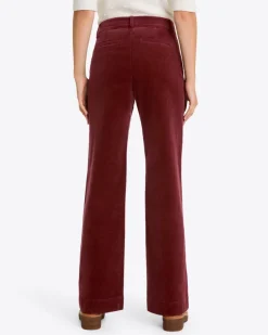 Patch Pocket Corduroy Wide Leg Pant