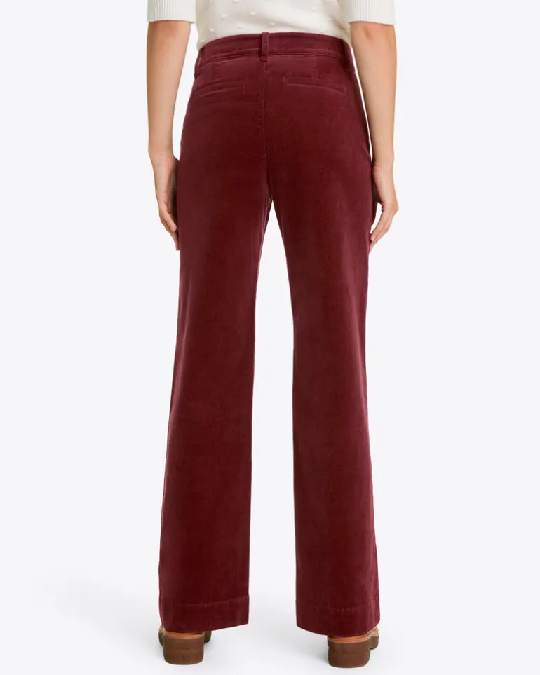 Patch Pocket Corduroy Wide Leg Pant