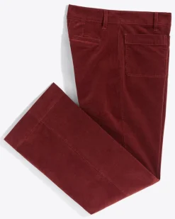 Patch Pocket Corduroy Wide Leg Pant