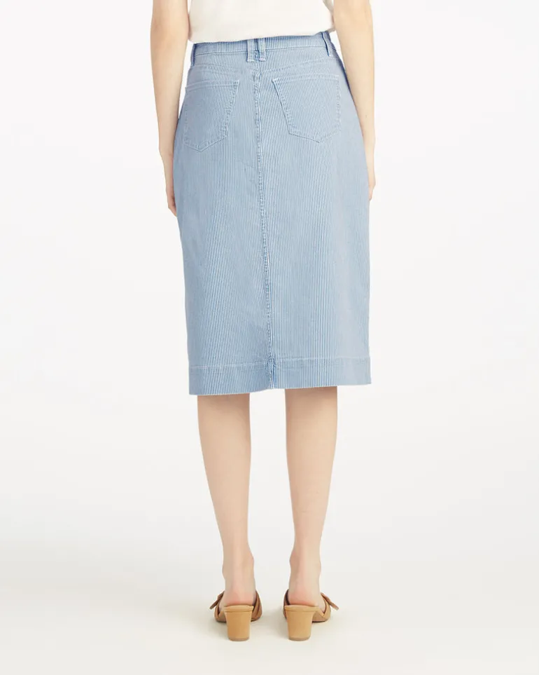 Patch Pocket Denim Skirt