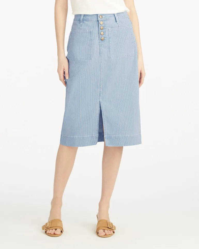 Patch Pocket Denim Skirt