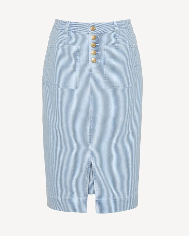 Patch Pocket Denim Skirt