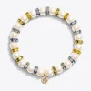 Pearl Gem Stripe Stetch Bracelet