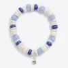Petal Pearl Mixed Stone Stretch Bracelet