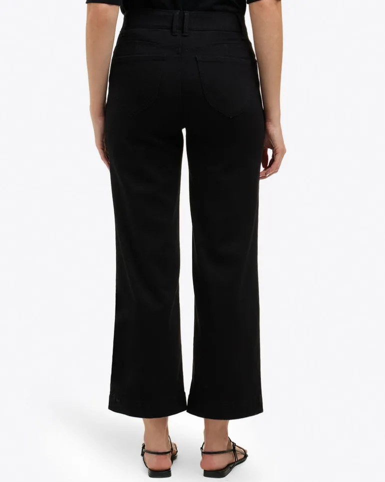 5-Pocket Wide Leg Crop