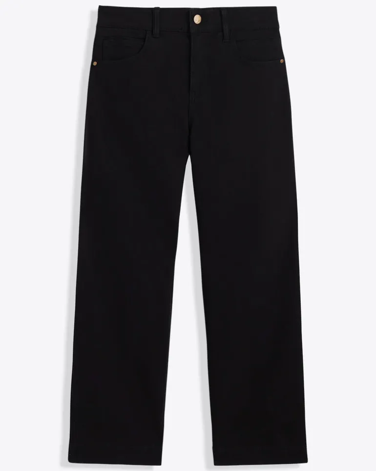 5-Pocket Wide Leg Crop