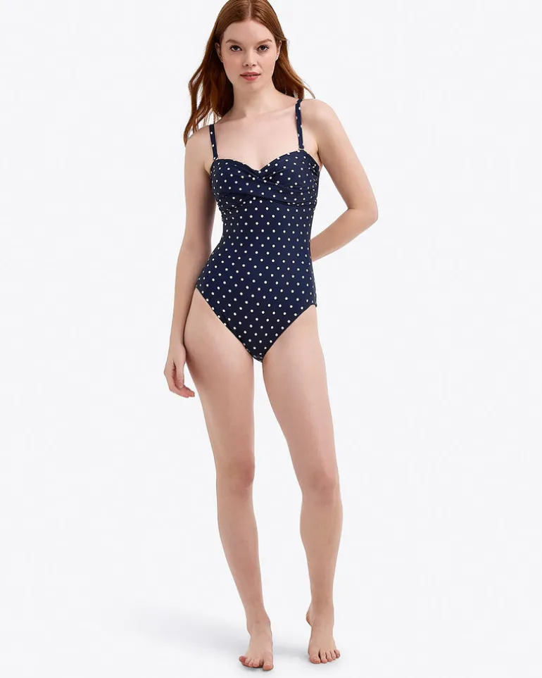Polka Dot Bandeau One Piece