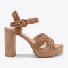 Rattan Strappy Heel