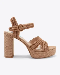 Rattan Strappy Heel