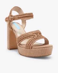 Rattan Strappy Heel
