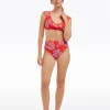 Red Magnolia High Waist Bottom