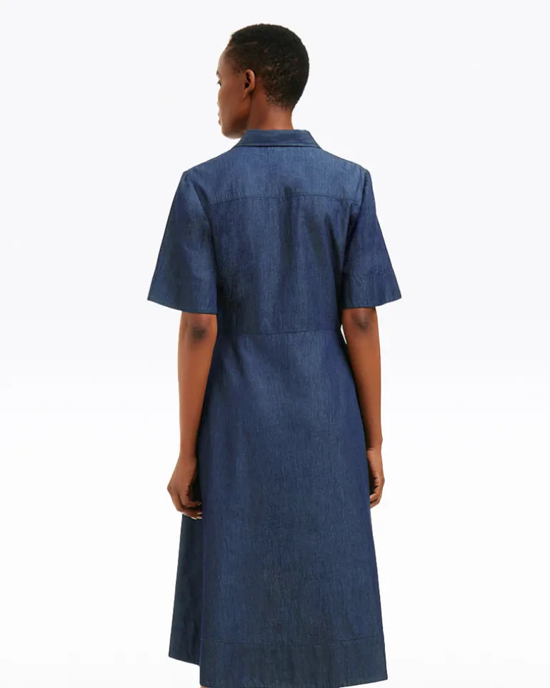 Riley Midi Shirtdress in Chambray