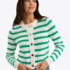 Rita Crewneck Cardigan in Cotton