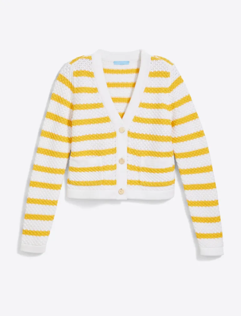 Rita V-Neck Cardigan in Cotton