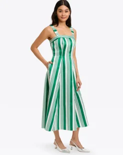 Rosalind Love Circle Dress in Ottoman Stripe