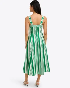Rosalind Love Circle Dress in Ottoman Stripe