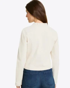 Ruffle Denim Jacket