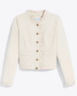 Ruffle Denim Jacket