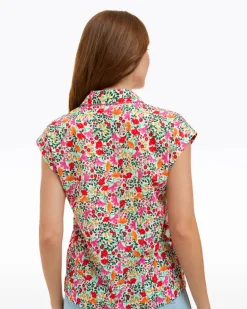 Sadie Top in Coneflowers