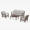 Savannah 4-Piece Deep Seating Set with Sofa in Buffalo Plaid
