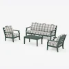 Savannah 4-Piece Deep Seating Set with Sofa Bufflo Plaid