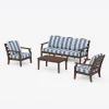 Savannah 4-Piece Deep Seating Set with Sofa in Cabana Stripe