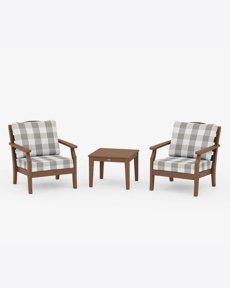 Savannah 3-Piece Deep Seating Set in Buffalo Plaid