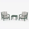Savannah 3-Piece Deep Seating Set in Buffalo Plaid