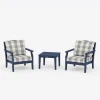 Savannah 3-Piece Deep Seating Set in Buffalo Plaid