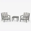 Savannah 3-Piece Deep Seating Set in Buffalo Plaid