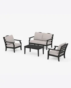 Savannah 4-Piece Deep Seating Set with Loveseat