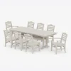 Savannah 9-Piece Farmhouse Dining Set with Trestle Legs