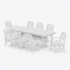 Savannah 9-Piece Farmhouse Dining Set with Trestle Legs