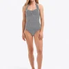 Seersucker Halter Bandeau Tankini