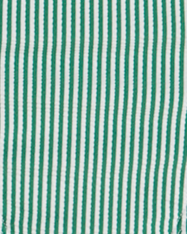 Seersucker Halter Bandeau Tankini