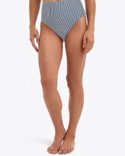 Seersucker High Waist Bottom