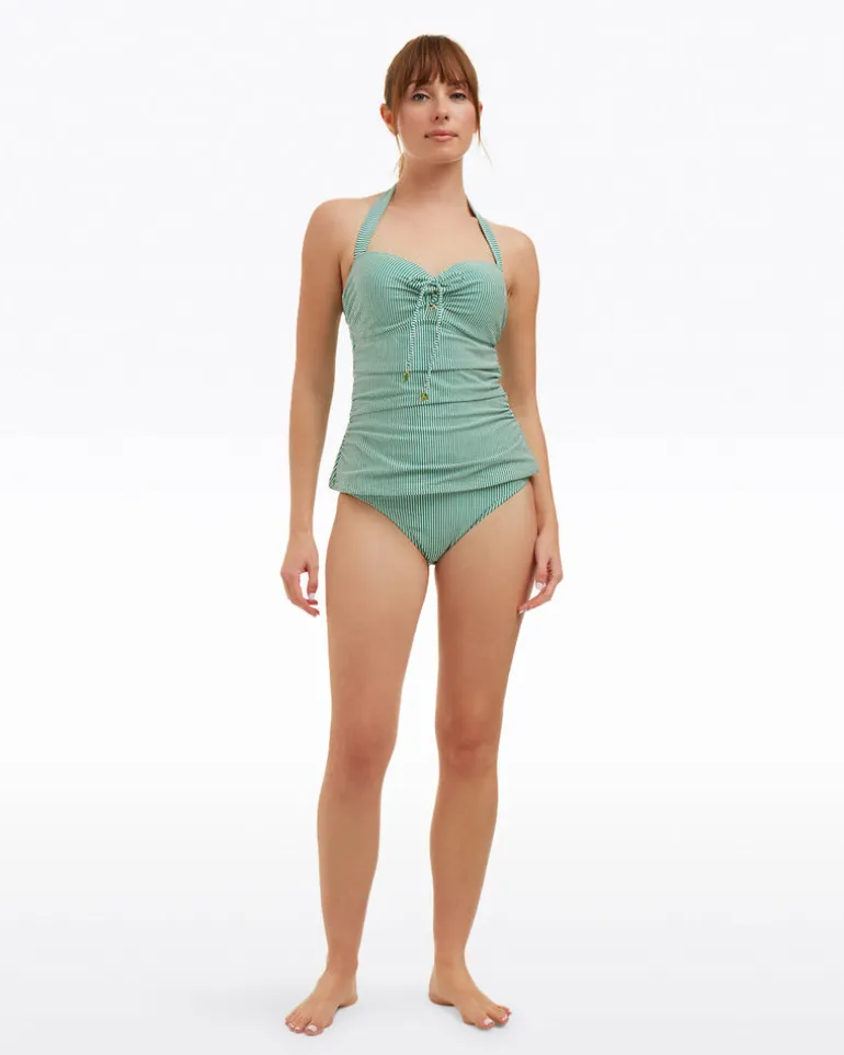 Seersucker High Waist Bottom