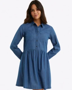 Sheena Shirtdress in Chambray